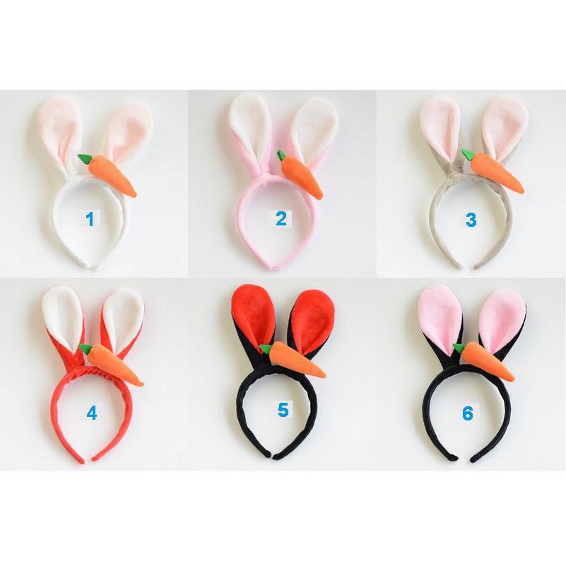 萬聖節頭飾.動物方程式/朱迪兔/兔子髮箍/兔耳髮飾/兔耳髮箍/韓系胡蘿蔔兔耳髮箍