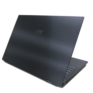 【Ezstick】MSI summit E16 E16Flip A12UCT 黑色卡夢紋 機身貼(上蓋+鍵盤週圍+底部)