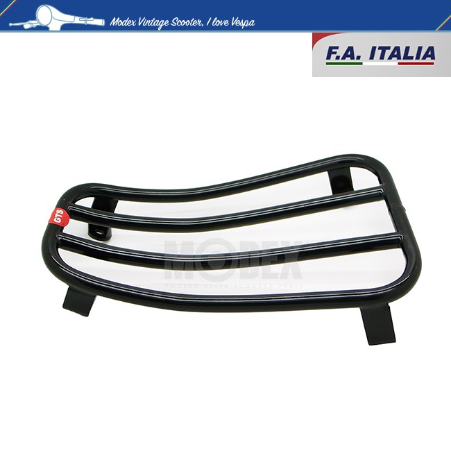 【MODEX】VESPA 偉士牌 歐洲進口 FA ITALIA 消光黑 腳踏板置物架 GTS/GTV『消光黑/電鍍』