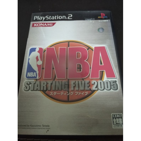 ps2遊戲光碟 nba starting five 2005