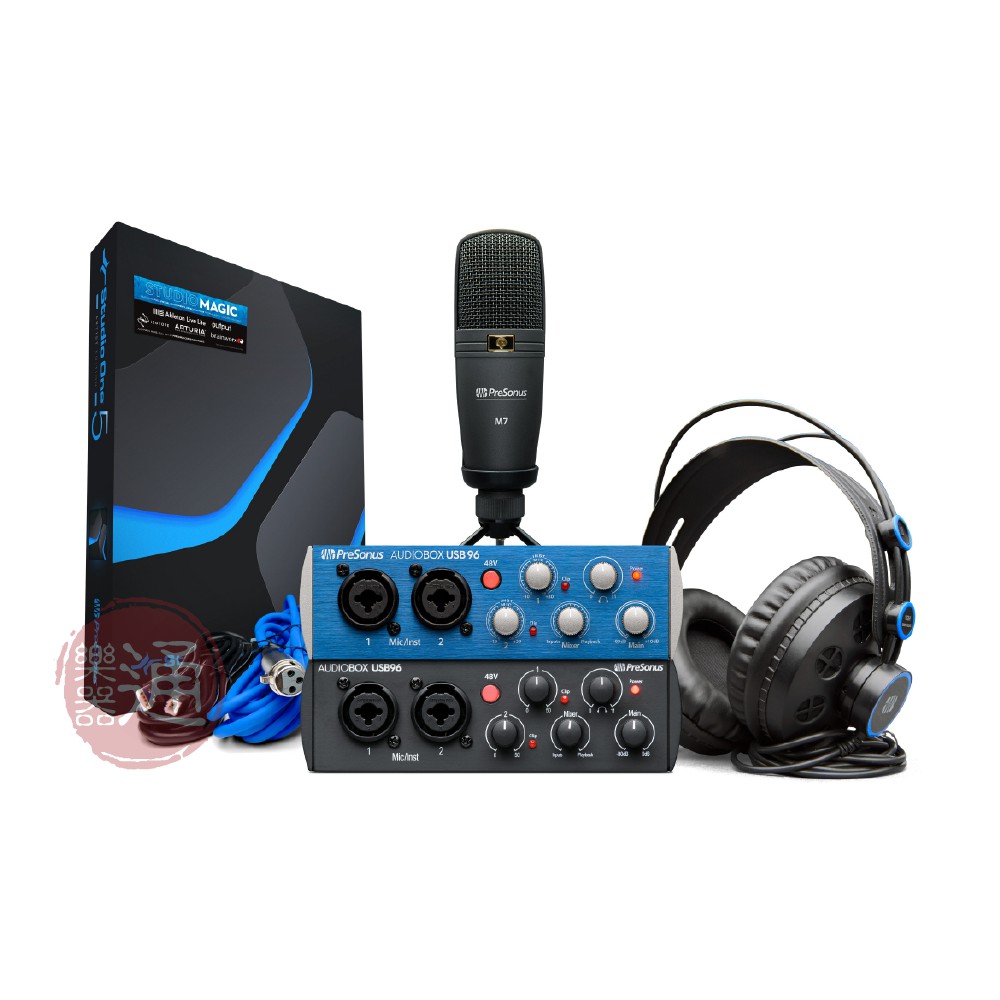 PreSonus / AudioBox USB 96 Studio  2in/2out 錄音介面套組【樂器通】