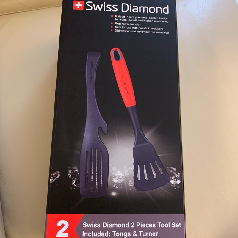 全聯 Swiss Diamond 瑞仕鑽石鍋鏟+料理夾