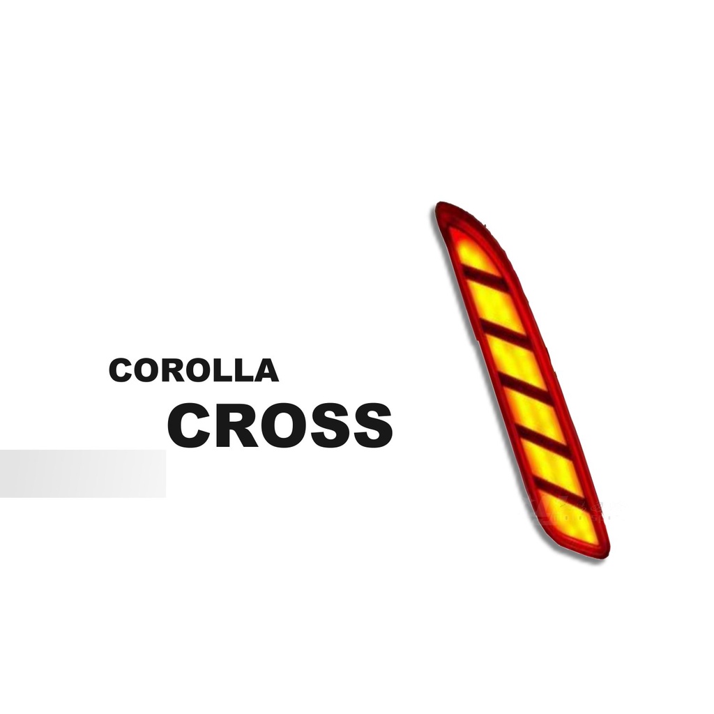 》傑暘國際車身部品《全新 COROLLA CROSS CC 專用 動態跑馬 LED 光柱 後保桿燈 後保燈 反光片