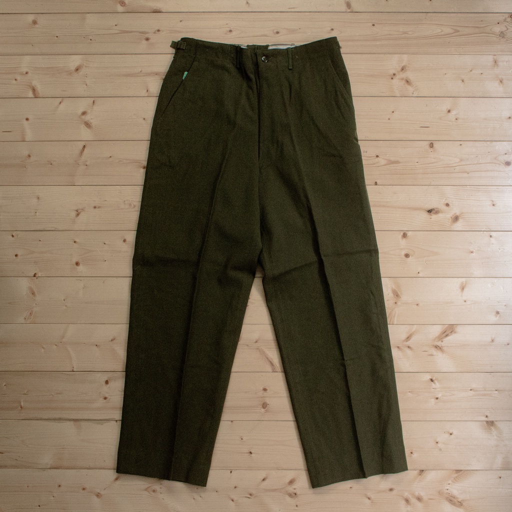 《白木11》 🇺🇸 60s US Army M51 wool field pants 美軍 羊毛 軍綠 長褲 西裝褲