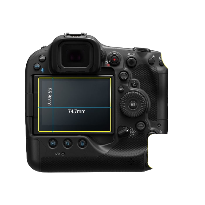 BEAGLE Canon EOSR3 用 鋼化玻璃 螢幕保護貼/可觸控、抗指紋、油汙、硬度9H、防爆、台灣製 數位達人