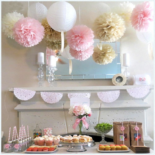 絨球薄紙花球婚禮聖誕節裝飾新年派對裝飾diy工藝紙花吸水珊瑚 蝦皮購物