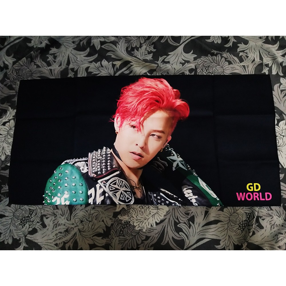 Bigbang Gd G Dragon 權志龍韓站gdworld 手幅毛巾 蝦皮購物