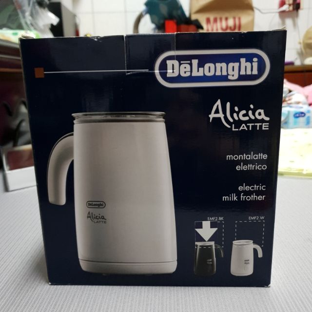 DeLonghi迪朗奇電動奶泡機 黑色EMF2.BK 全台最便宜 全新未使用 拿鐵 咖啡 調理 Alicia Latte