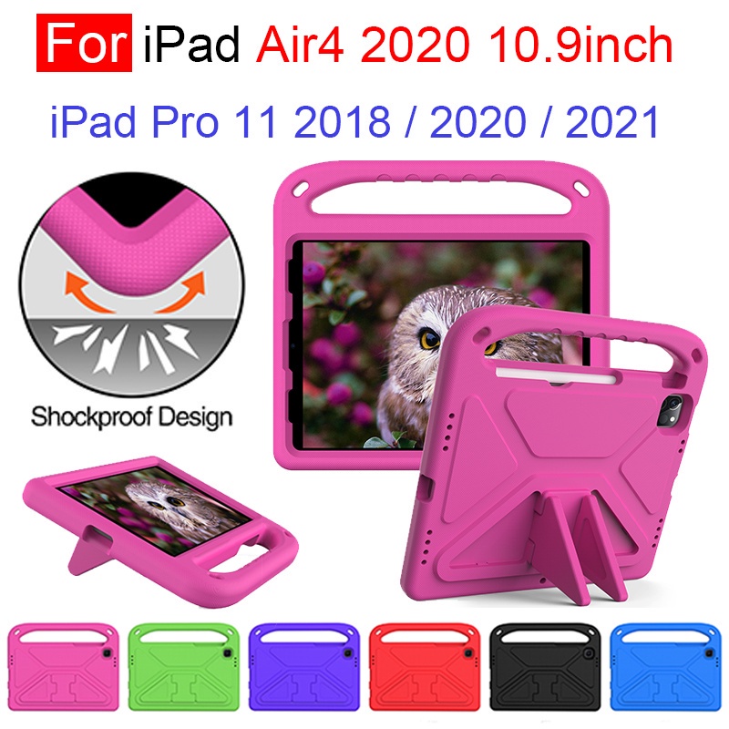 適用於 iPad Air4 Air5 iPad Pro 11 2018 2020 2021 2022 兒童防震支架保護套