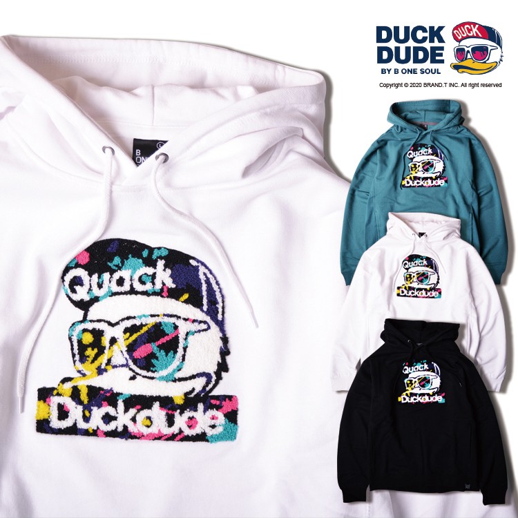 DUCK DUDE SPLASH SAGARA HOODIE 達酷鴨 鴨子 地毯 帽T 3色