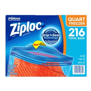 Ziploc 雙層夾鏈冷凍保鮮袋 17.7公分 X 18.8公分 X 216入 #921389