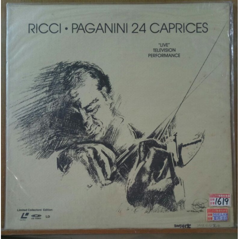（1619）二手LD 黎奇小提琴 RICCI 帕格尼尼 24 CAPRICES 69分