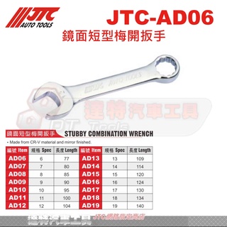 JTC-AD06 鏡面短型梅開扳手 JTC AD06 AD07 AD08 AD09 AD10 AD11 AD12