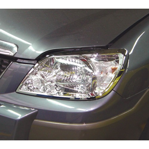 圓夢工廠 Mazda 馬自達 Tribute 邱比特 2006~on 改裝 鍍鉻銀車燈框飾貼 前燈框 頭燈框