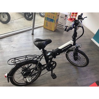 20寸可折疊 鋰電池 電動腳踏車 折疊電動腳踏車 黑色