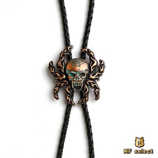 【MF select】烈火盤絲 古銅款 保羅領帶 Bolo Tie 美式項鍊 領繩項鍊 蜘蛛項鍊