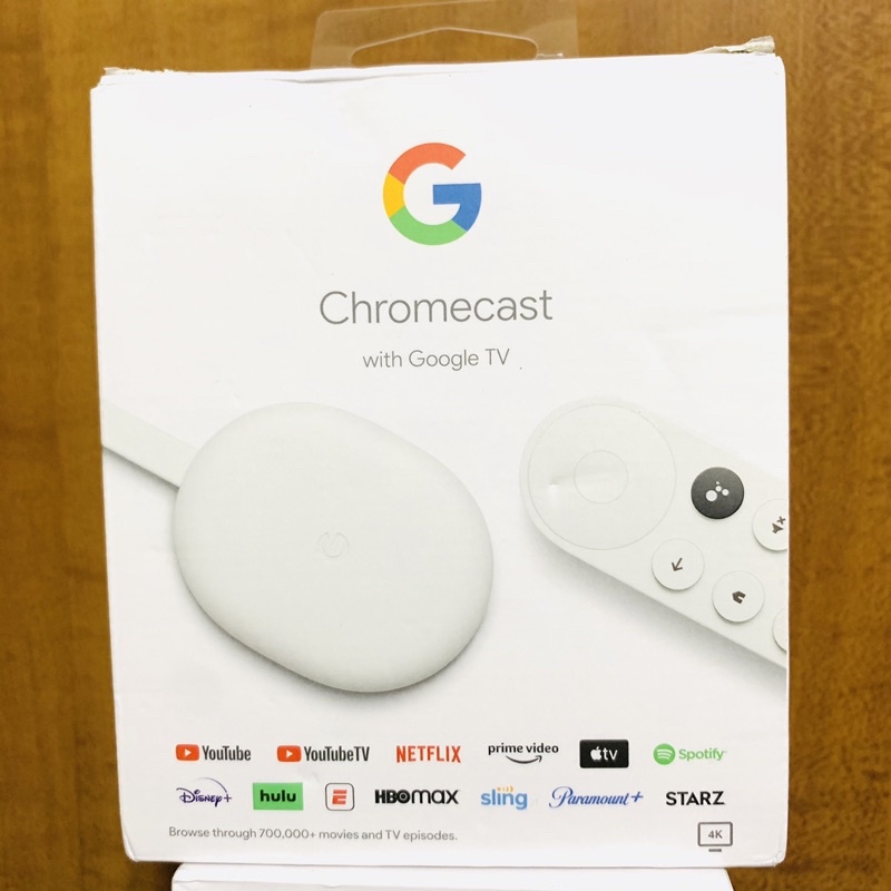 全新 Google Chromecast ４代 高畫質電視棒｜4K超高清 Google TV 串流播放