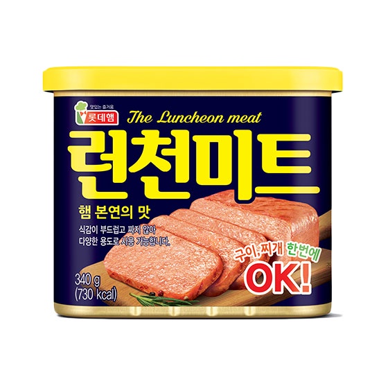 韓國 LOTTE 樂天 午餐肉 340g 罐頭 餐肉 韓式 部隊鍋 韓式料理 野餐 配飯 泡麵