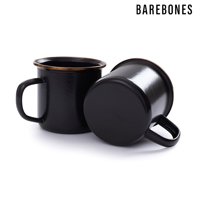 Barebones CKW-343 琺瑯杯組 / 炭灰【兩入一組】 (杯子 茶杯 水杯 馬克杯)