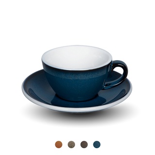 【LOVERAMICS 愛陶樂】蛋形系列 - 150ml職人色白咖啡杯盤組 (多色可選) 陶瓷杯 拿鐵杯 午茶杯 咖啡杯