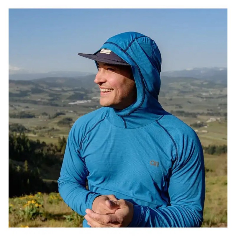 Outdoor Research🖤Echo Hoodie連帽排汗衫男款設計超輕量透氣適合高強度在炎熱的氣候| 蝦皮購物
