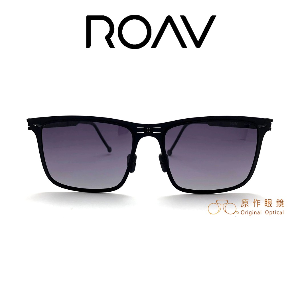 美國 ROAV 折疊太陽眼鏡 Echo Mod 8203 (霧黑) 漸層灰 偏光鏡片【原作眼鏡】