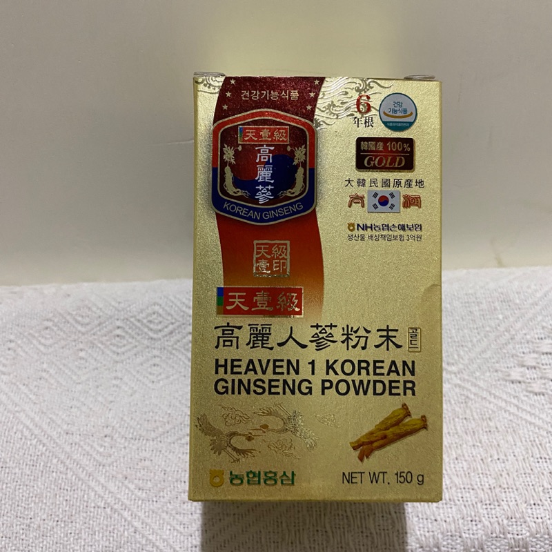 正韓 天壹級 六年根 高麗人參粉末 150g