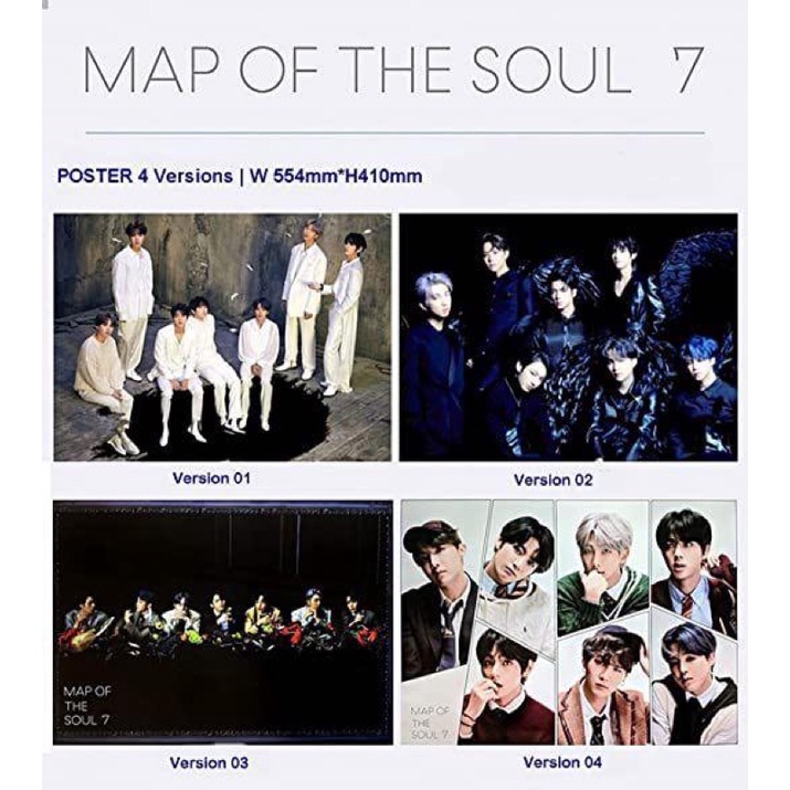 📄 BTS MAP OF THE SOUL 7 官方海報 限量專輯海報 海報