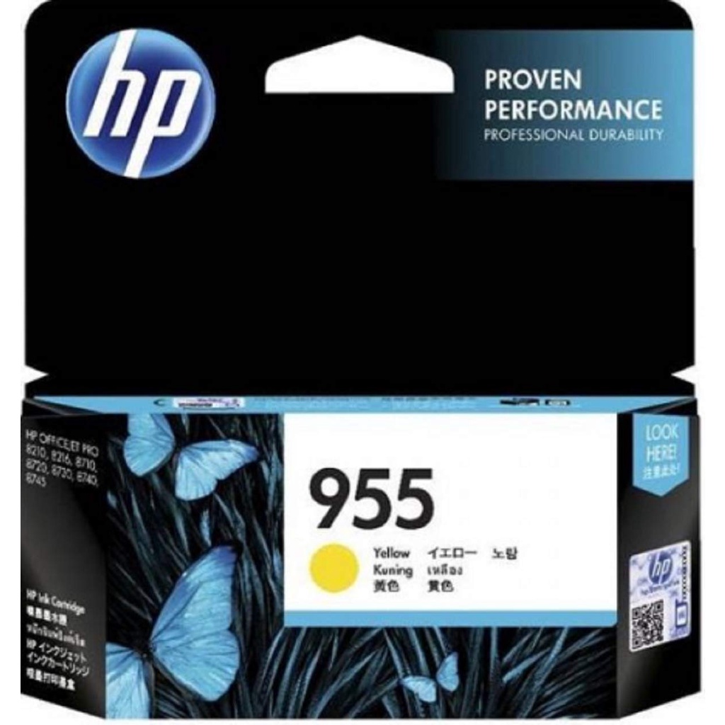 HP 955 原廠黃色墨水匣 L0S57AA 適用於OJ Pro 7720/7740/8210/8710/8720/87