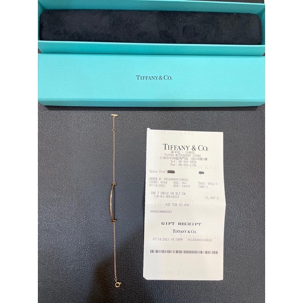 Tiffany &amp; Co.微笑手鍊。18K玫瑰金。正品✨二手95新。全配