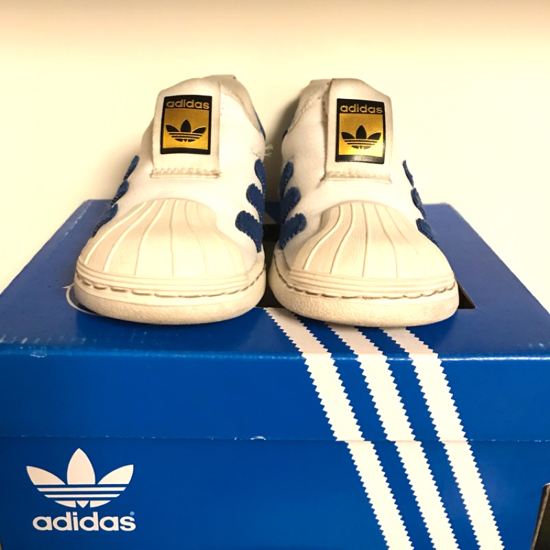 Adidas original 貝殼鞋 三葉草 小白鞋 幼兒鞋