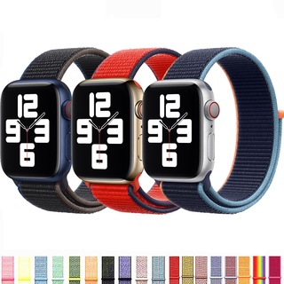 尼龍環錶帶透氣編織錶帶兼容 Apple Watch ultra 8 7 6 5 4 49/45/44/42/41/40/