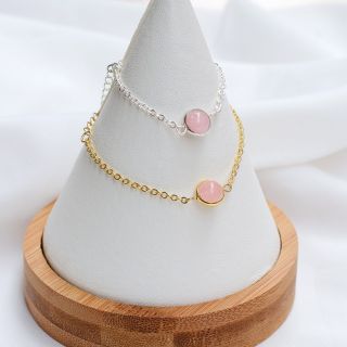 【龍騰彩巖】 能量水晶 單珠水晶 紫水晶 粉晶 黃水晶 海藍寶 草莓晶 太陽石 彩巖 手鍊 又美又健康 百搭LT2567
