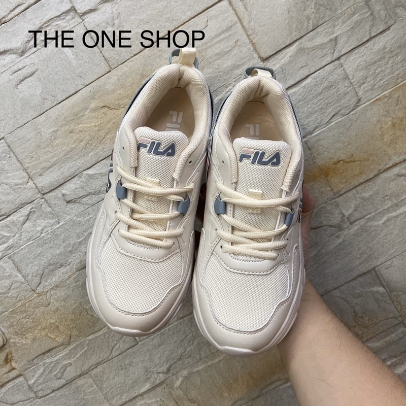 Image of TheOneShop FILA 老爹鞋 運動鞋 慢跑鞋 復古鞋 白色 奶油白 粉紅 5-J929W-177 #8