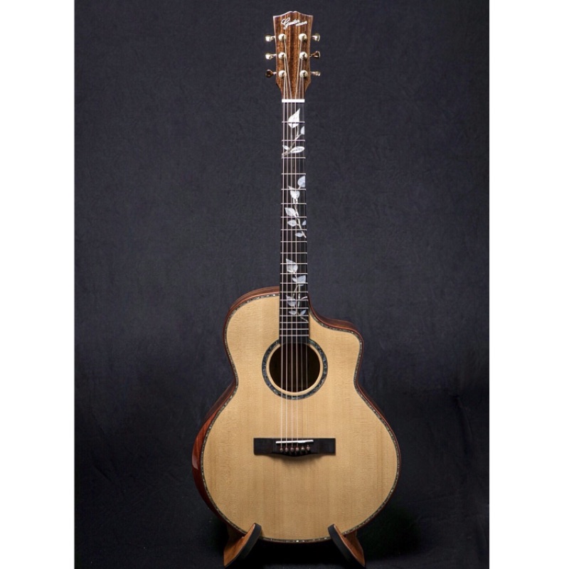 【吉他人音樂工作室】台灣原廠guitarman custom shop #002 桑托斯木 手工訂製全單吉他限量優惠