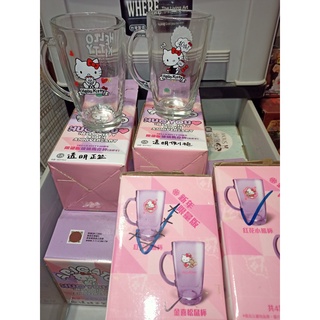 7-11 HELLO KITTY 馬克杯 40週年限量版玻璃 馬克杯(含把手) 新年限量版 阿郎基 法拉利 拉拉熊