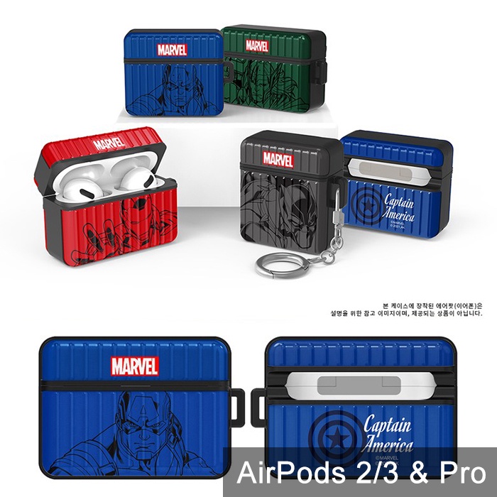 AirPods Pro 2 3 保護殼│韓國 MARVEL 美國隊長 鋼鐵人 雷神索爾 黑豹 吸震防摔 保護套 耳機殼