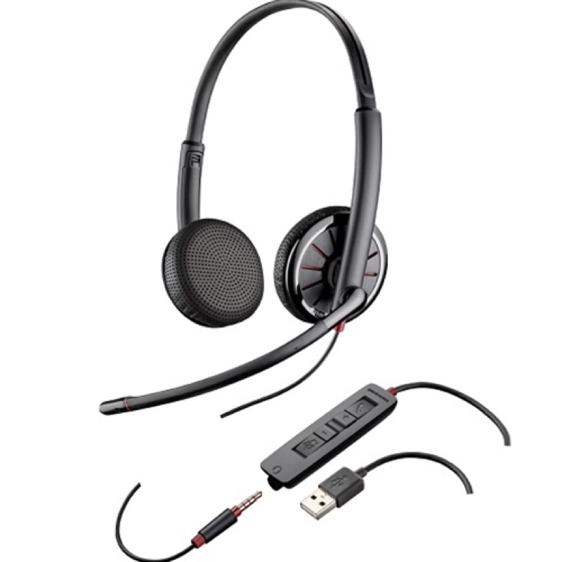 繽特力 Plantronics Blackwire 325.1-M Stereo Headset USB &amp; 3.5mm