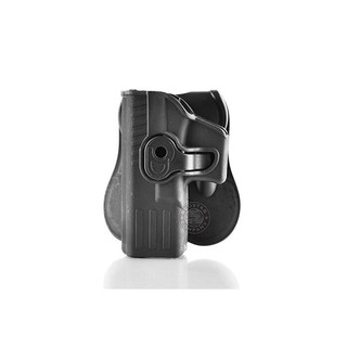 2館 生存遊戲 MIESSA GLOCK 手槍 左手 快拔槍套 黑( 腰掛 硬殼 G17 G19 GEN5 G19X