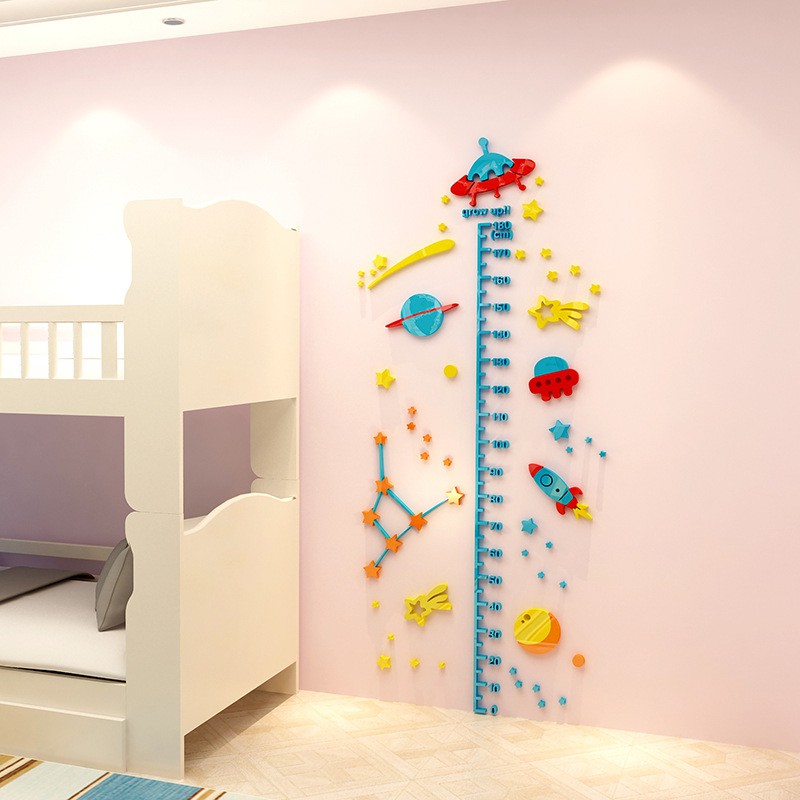 台灣現貨壓克力3d立體牆貼兒童房臥室客廳幼兒園裝飾牆貼畫