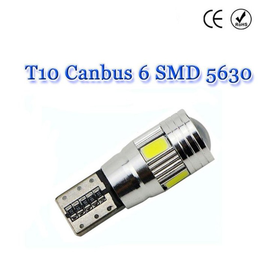 12V專用 高品質 T10 CANBUS解碼 6晶 SMD LED小燈 方向燈 牌照燈 T20 1156