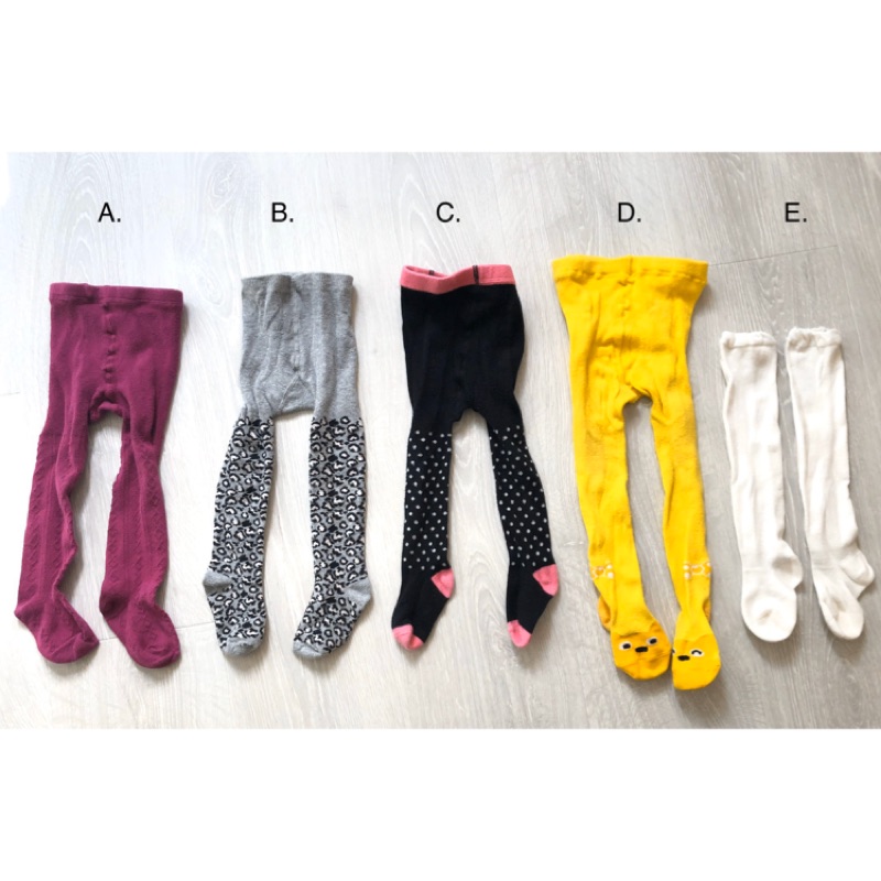 美國日本帶回 18m-24m 寶寶褲襪 2T 2Y 冬季保暖褲襪 🇺🇸🇯🇵 近全新二手女寶衣物