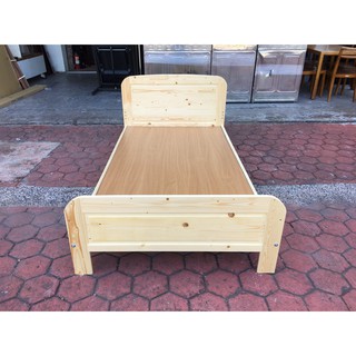 香榭二手傢俱*全新精品 松木實木單人加大 3.5尺床架-床組-單人床-床底-床箱-排骨床架-寢具-實木床