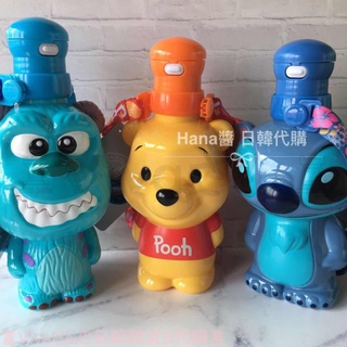 ♜現貨♖ 迪士尼 史迪奇 維尼 小熊維尼 造型可背式吸管水壺 兒童水壺 背帶水壺 吸管杯 香港 日本 上海 樂園