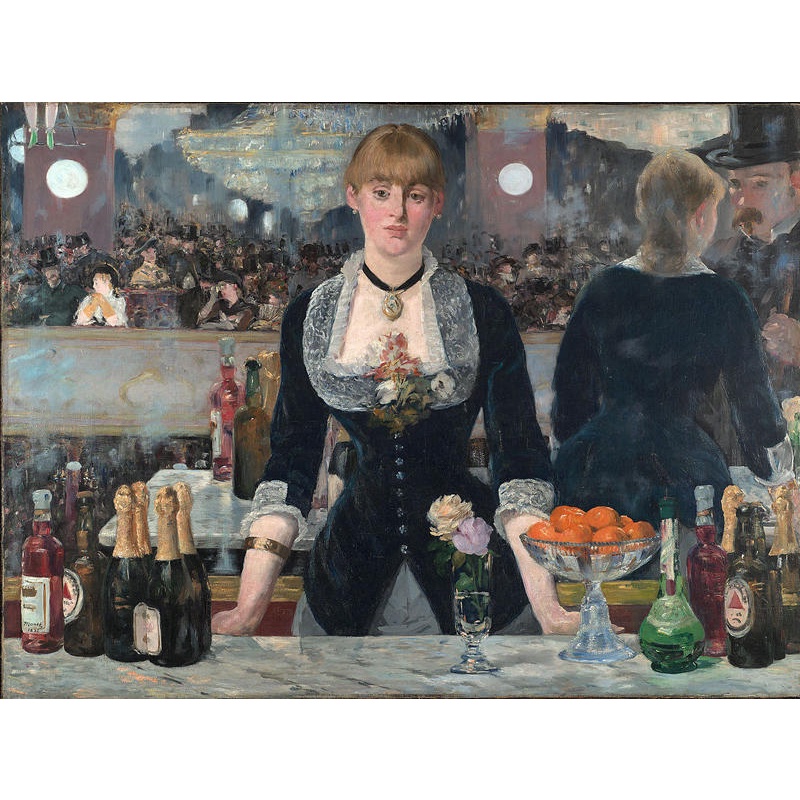 歐洲拼圖 Ric 名畫 酒吧女郎 女神遊樂廳的吧檯 Édouard Manet 1500片拼圖 26074