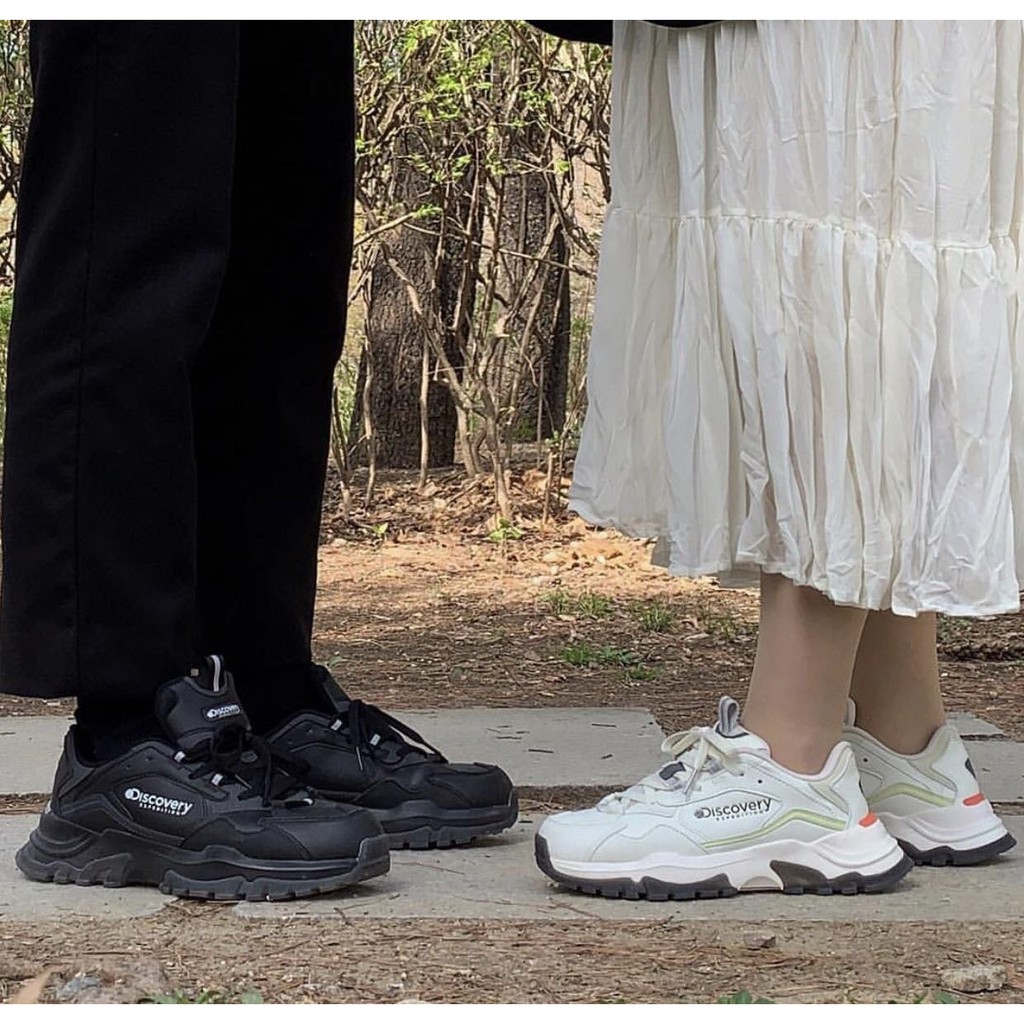 【正品】Discovery Expedition 韓國 老爹鞋 白色 黑色 厚底 增高鞋 男女 休閒鞋