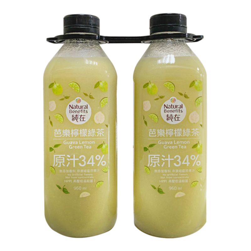 好市多純在芭樂檸檬綠茶 柳丁百香金萱 葡萄柚蘋果綠茶960毫升x 2入 蝦皮購物