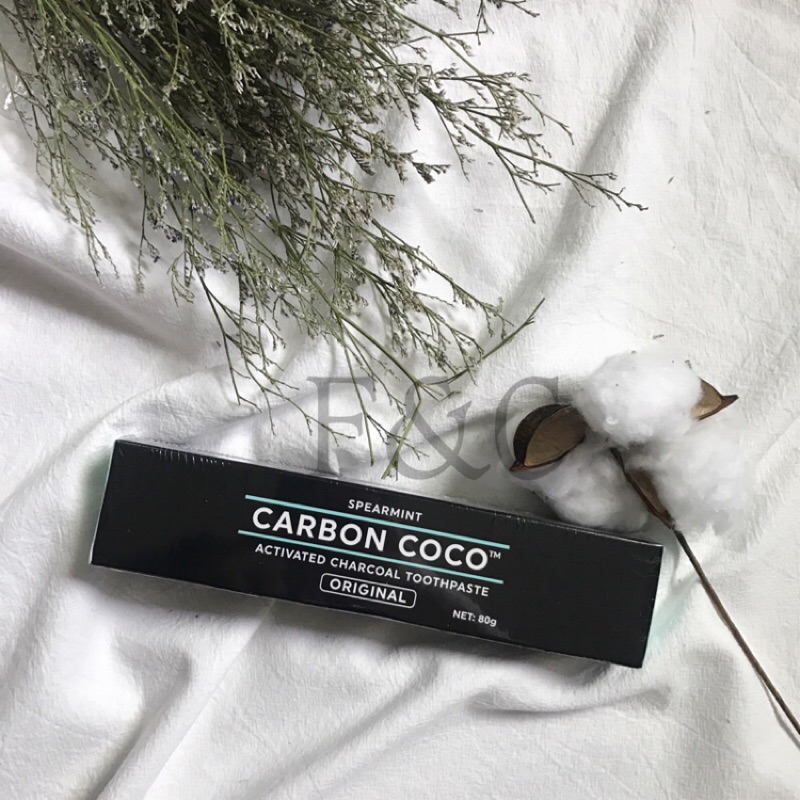 🇦🇺F&amp;C澳洲代購 現貨 Carbon Coco 活性炭美白牙膏 天然有機牙膏 牙齒美白 美白牙膏 澳洲代購 現貨