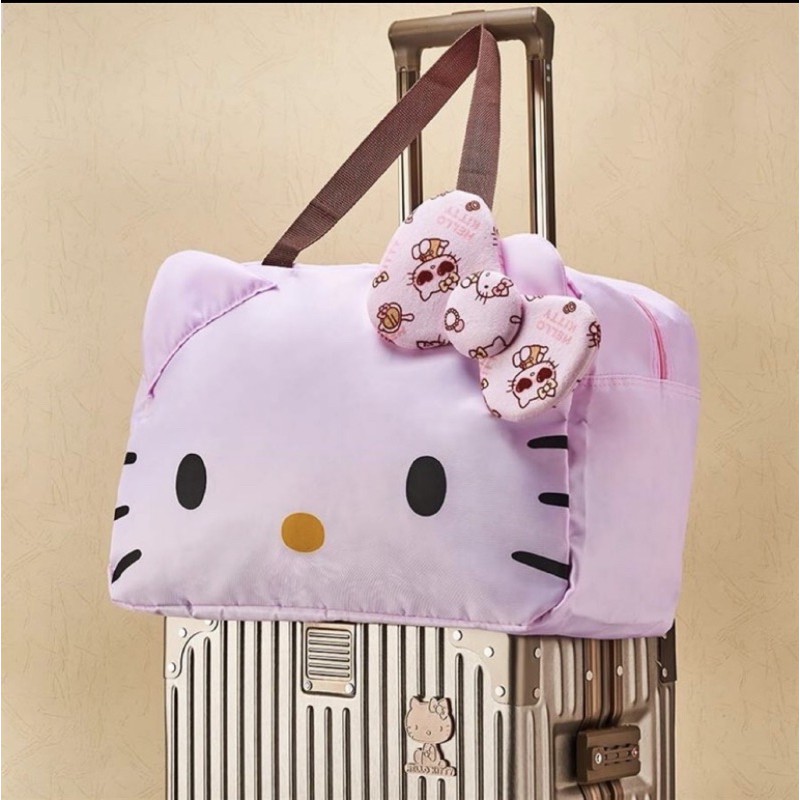 全新昇恆昌Hello kitty旅行袋（可固定在行李箱上）