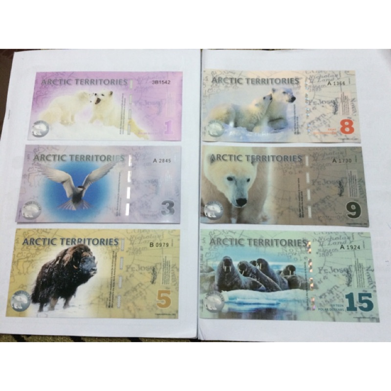 《珍藏版》北極塑膠鈔買五張送一張